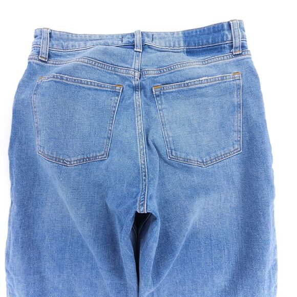 ABERCROMBIE 90s Barrel High Rise Tapered Ankle Crop Jeans 30 Clean Girl Minimal - Picture 5 of 6